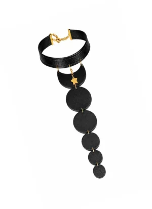 Colier piele - bijuterie piele