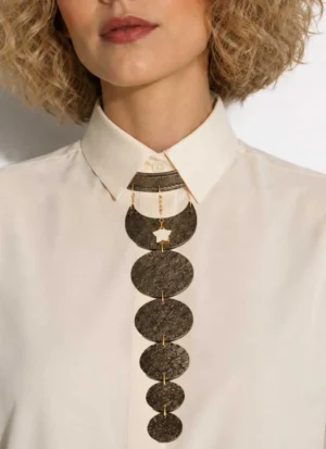 Colier piele - bijuterie piele