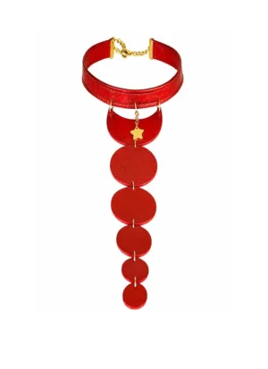 Colier piele - bijuterie piele