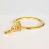 Bag Charm Holder Gold Tiger