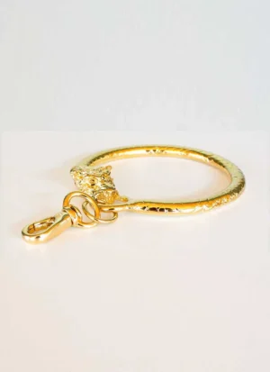Bag Charm Holder Gold Tiger