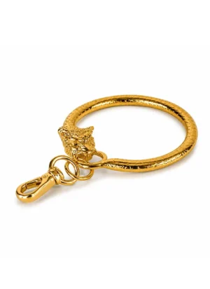 Bag Charm Holder Gold Tiger